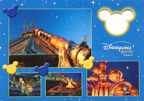 Disneyland Postcard Paris Mickey Mouse Tinkerbell Donald Duck Castle Disney  Card